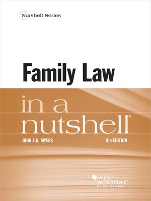 cover image of Family Law in a Nutshell